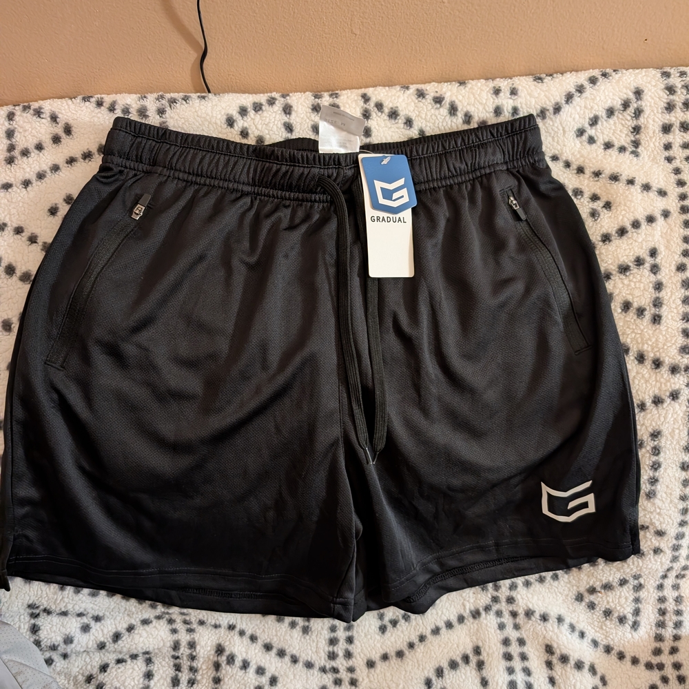 Men's Black Athletic Shorts